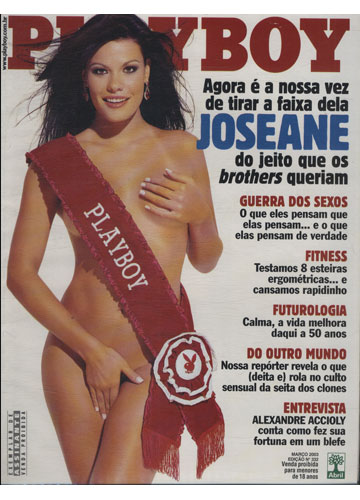 Playboy 332 – Joseane Oliveira – Big Brother Brasil 3