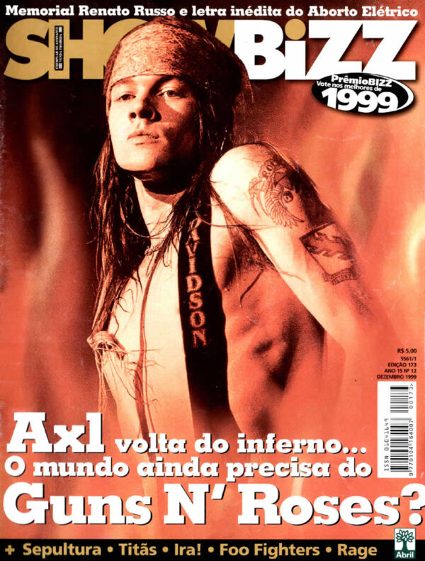 Show Bizz 173 – Axl Rose – Guns N’ Roses