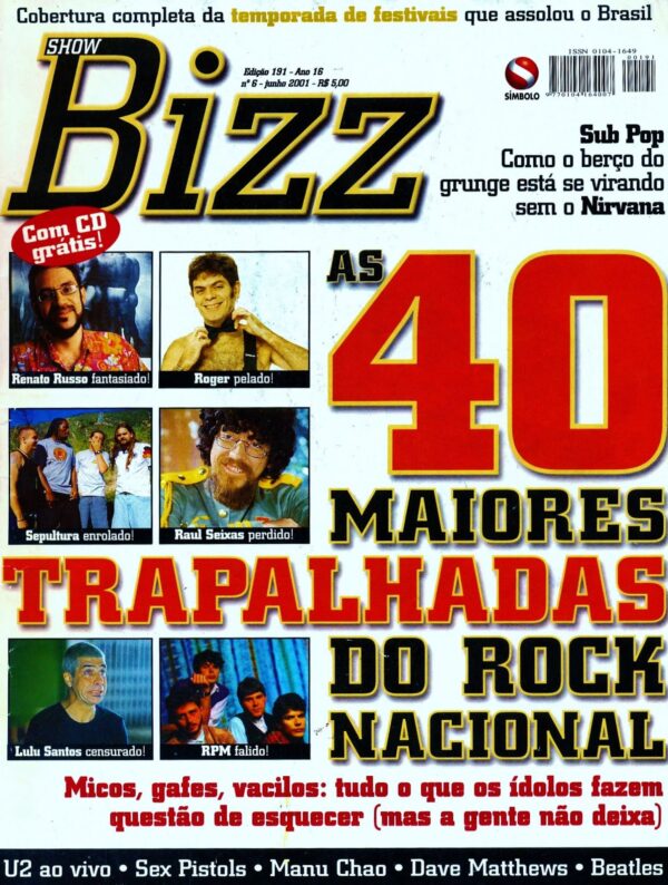 Show Bizz 191 – 40 Maiores Trapalhadas do Pop Nacional