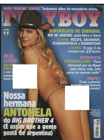 Playboy 343 – Antonela Avellaneda – Big Brother Brasil 4